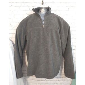 Footlocker Men's Size XL Grey 1/4 Zip Fleece Sweatshirt.